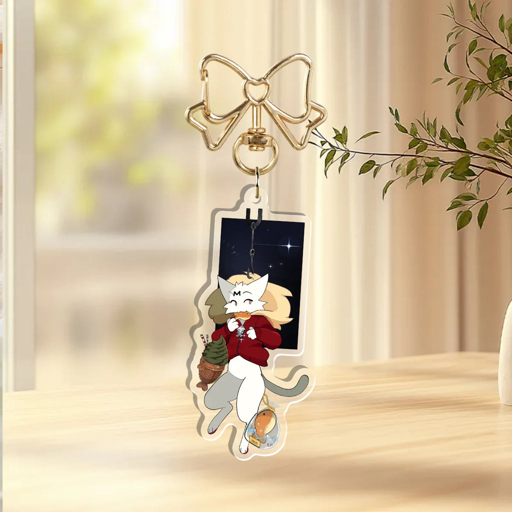 Furry, Cat Mis, Holographic Keychain