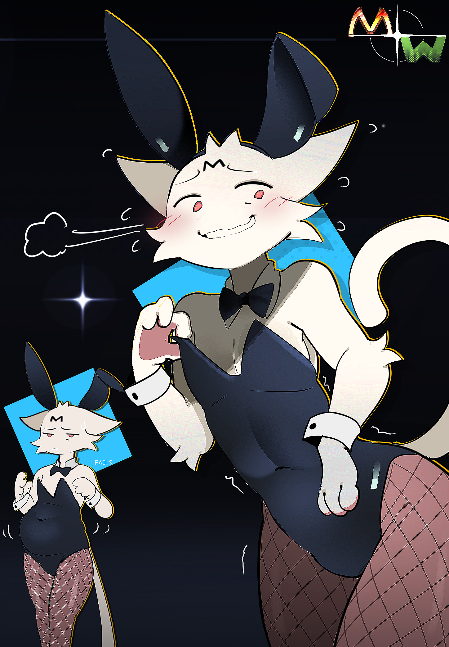 Furry, Cat Mis, Holographic Poster