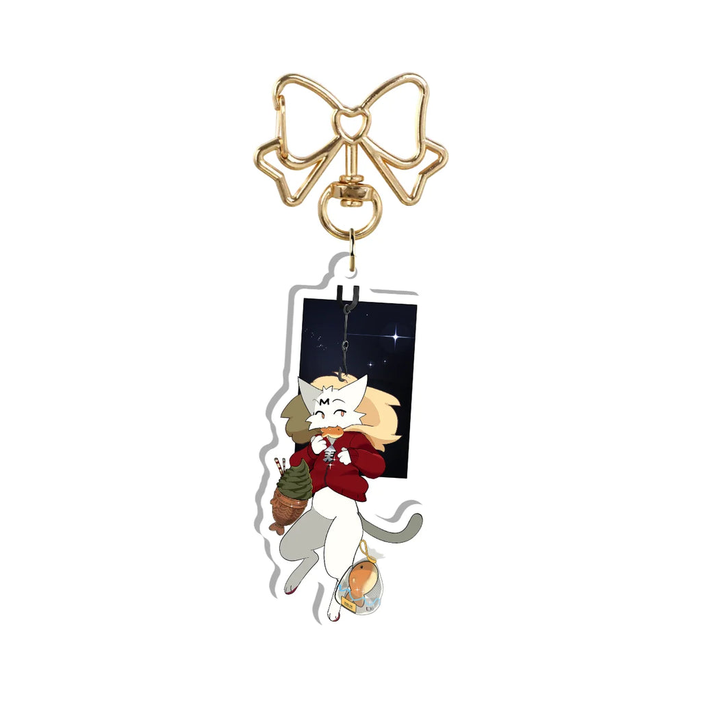 Furry, Cat Mis, Holographic Keychain