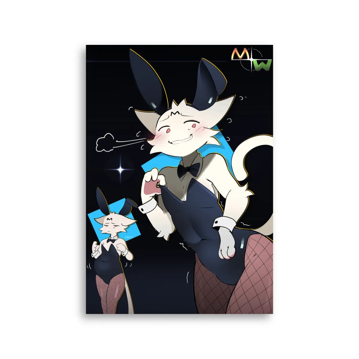 Furry, Cat Mis, Holographic Poster