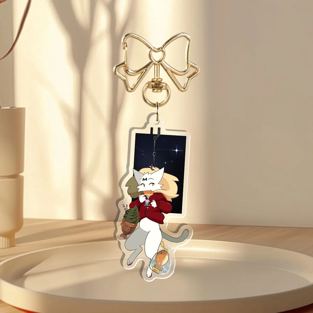 Furry, Cat Mis, Holographic Keychain